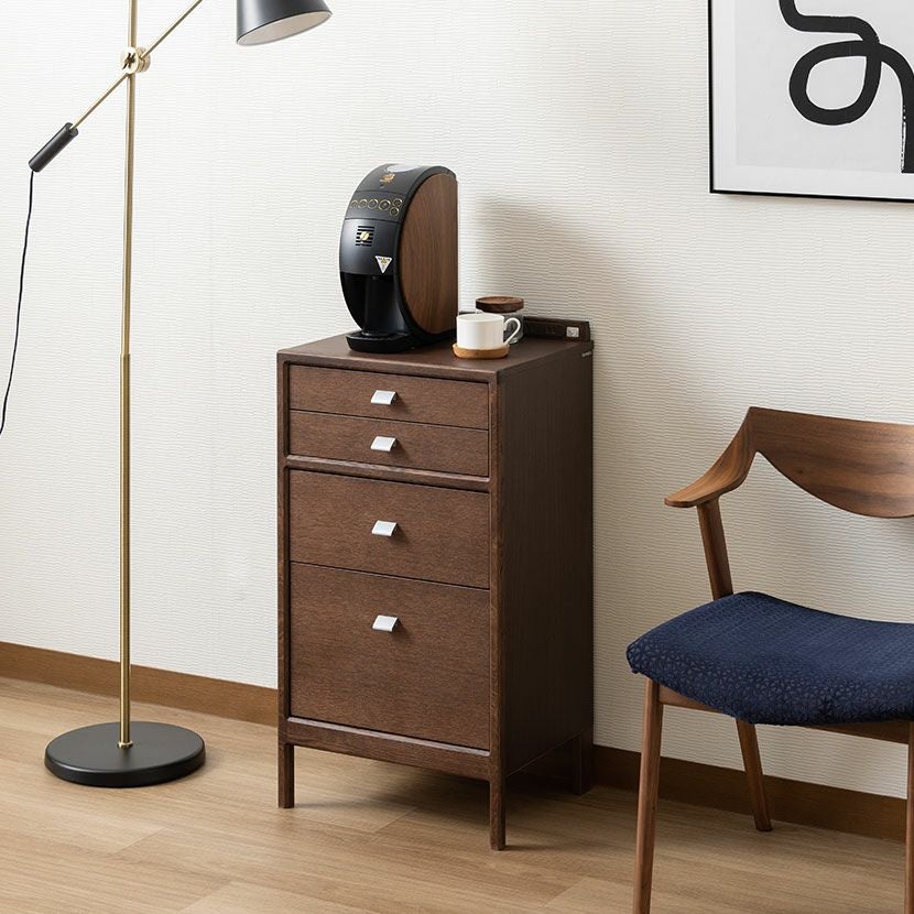 設置無料】カリモク 幅46cm マルチチェスト 日本製 木製 天然木 オーク