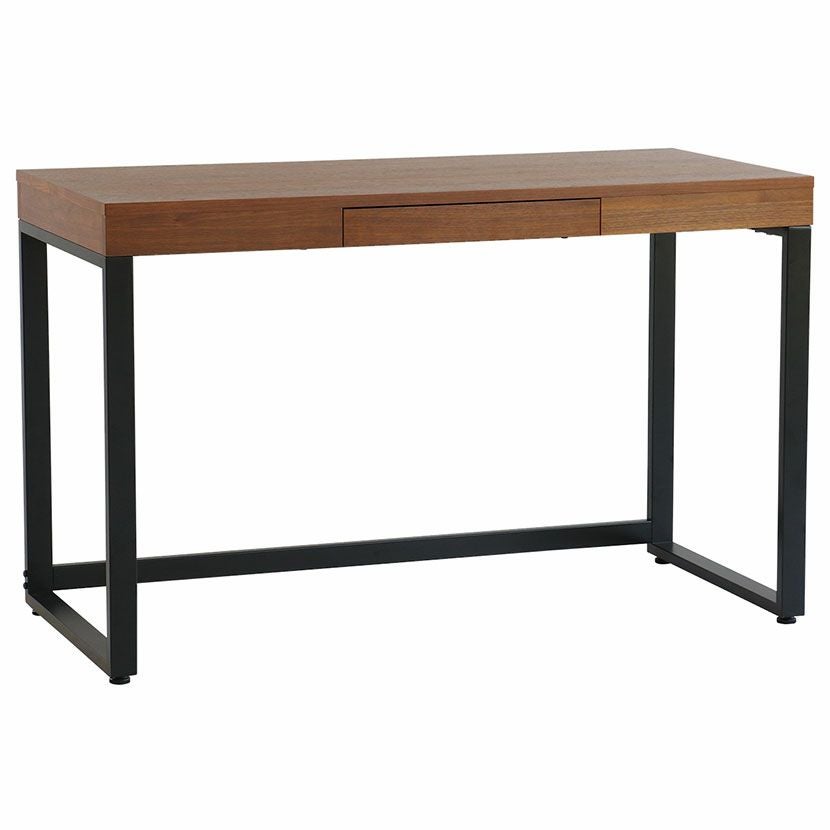 幅110cm 木製 ワークデスク レアル 収納付き デスク 引き出し付き