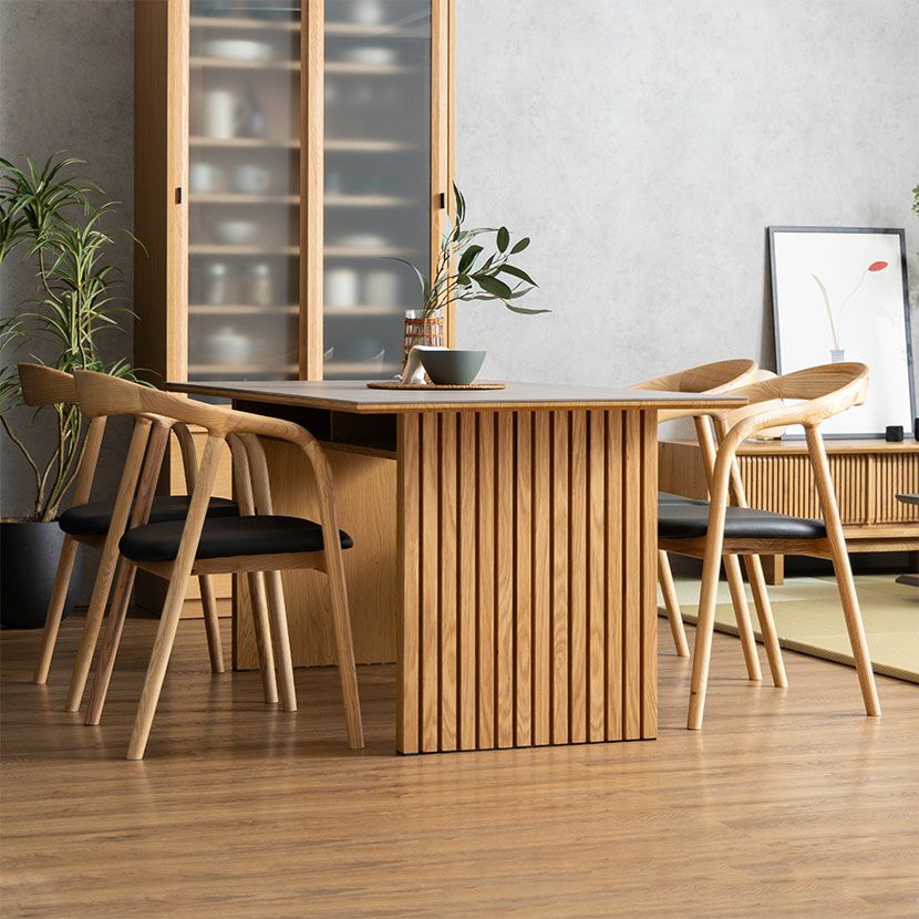 設置無料】幅165cm セラミック ダイニングテーブル ウォールナット