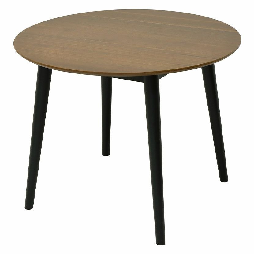 幅90cm 円形 ダイニングテーブル 木製 天然木 ラウンドテーブル 2人用