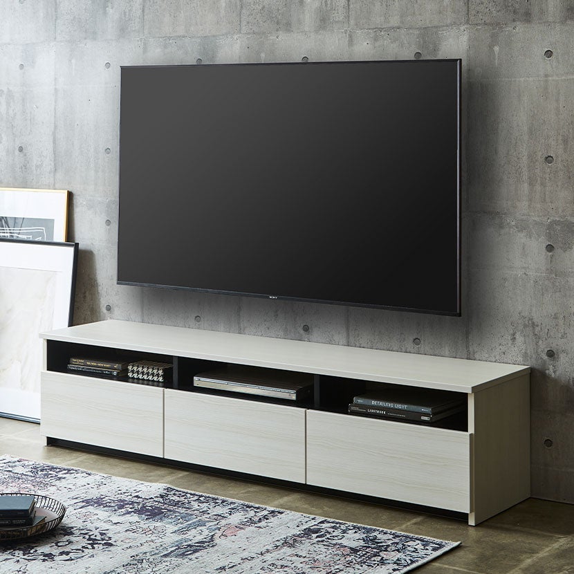 幅148cm HELM（ヘルム） テレビ台 ローボード 引き出し 収納 脚付き