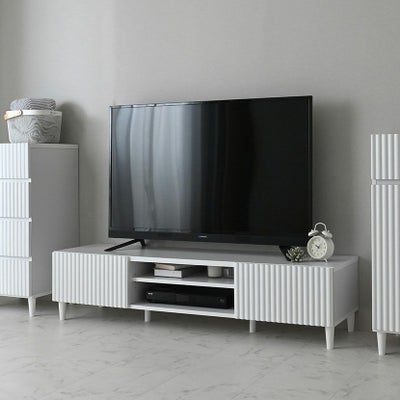 幅148cm テレビ台 収納 引き出し デッキ収納 可動棚付き テレビラック 