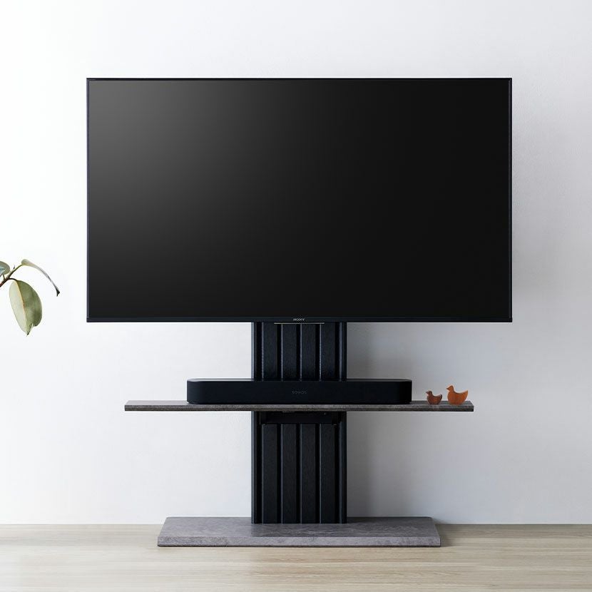 幅100cm 壁掛け風 テレビ台 棚付き タップ収納付き 省スペース 40型
