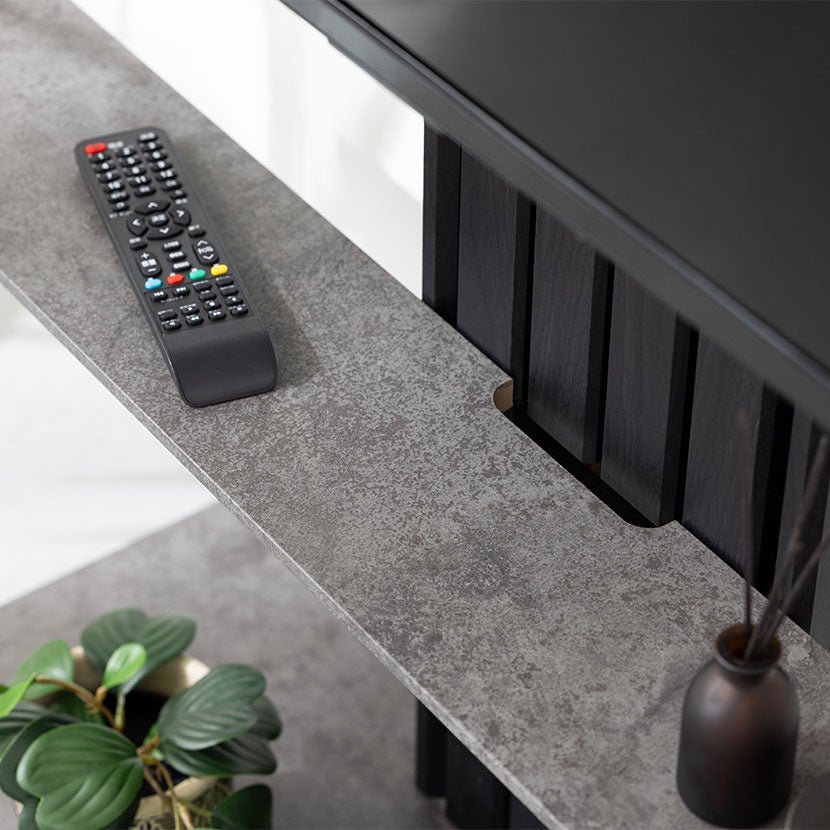 幅100cm 壁掛け風 テレビ台 棚付き タップ収納付き 省スペース 40型