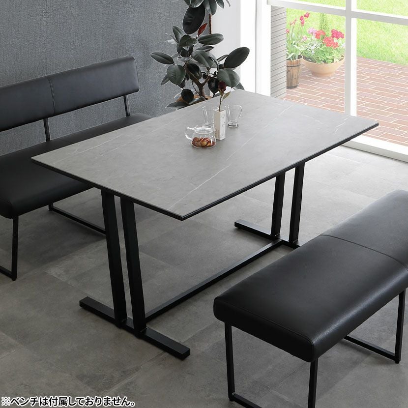 設置無料】幅150cm ダイニングテーブル セラミック テーブル 大理石調