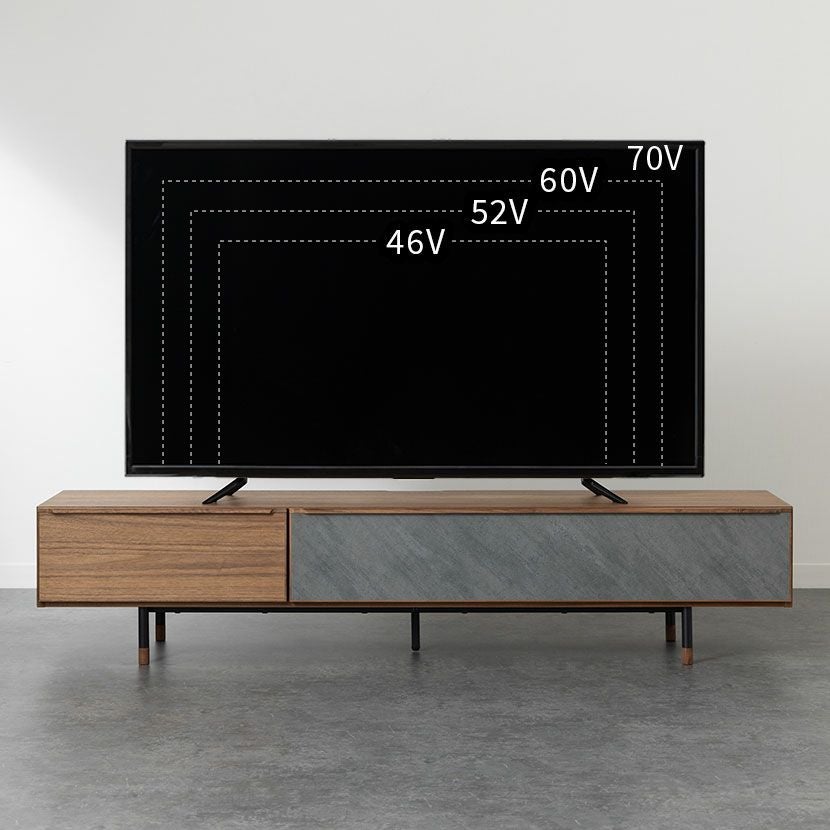 幅180cm テレビ台 ラグナー メラミン 天然木 木製 オーク材