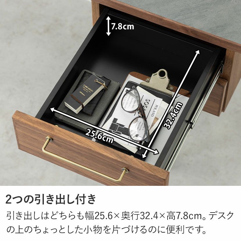 幅120cm パソコンデスク ラグナー 天然木 木製 オーク材