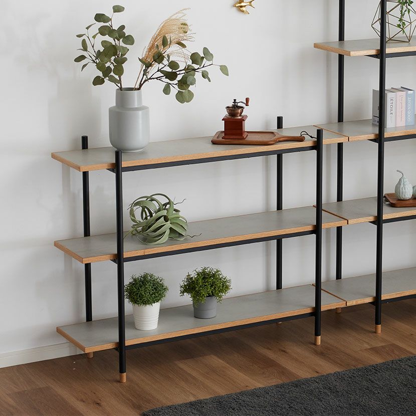 幅120cm オープンラック ラグナー 3段 収納 棚 メラミン