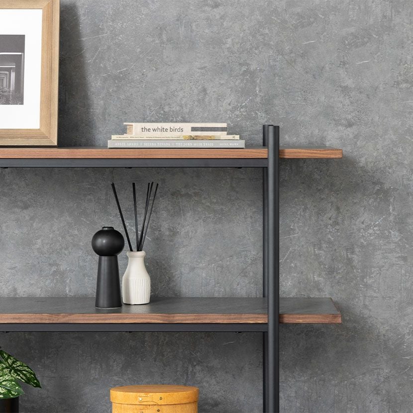 幅120cm オープンラック ラグナー 3段 収納 棚 メラミン