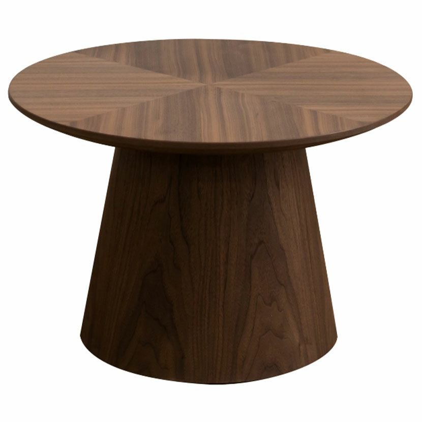 幅60cm 円形 センターテーブル 木製 ヘリンボーン オーク材