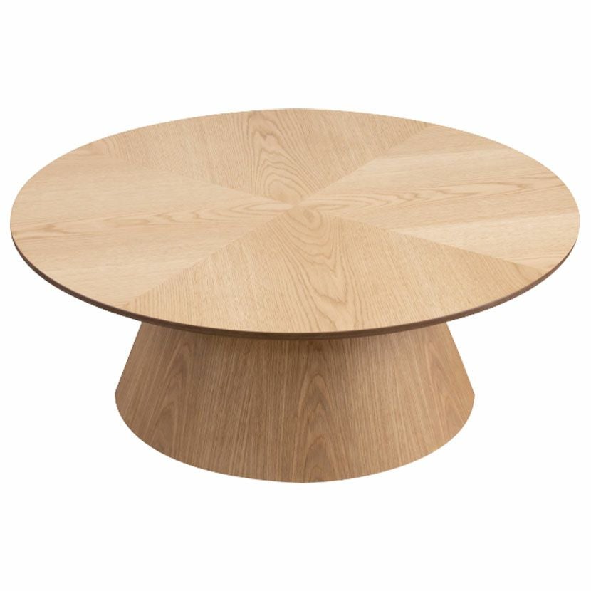 幅90cm 円形 センターテーブル 木製 ヘリンボーン オーク材