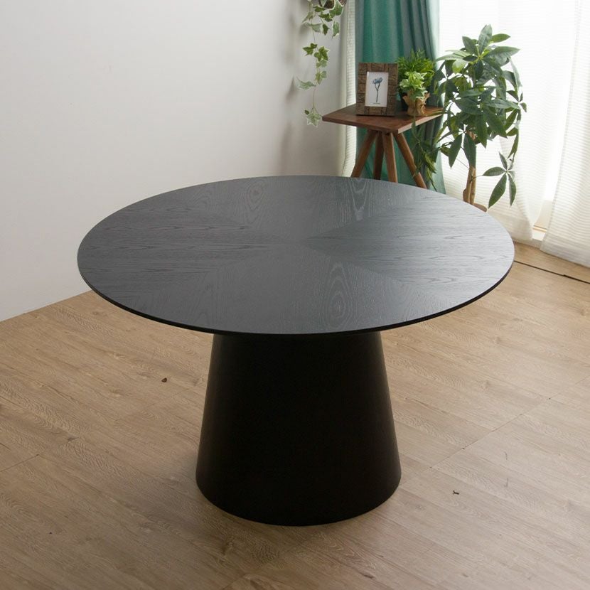 幅120cm 円形 ダイニングテーブル 木製 天然木 オーク材