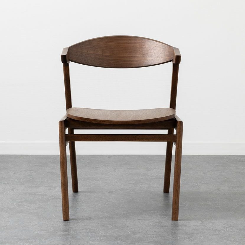 設置無料】木製 ダイニングチェア ミキモク 天然木 肘付き 椅子 板座