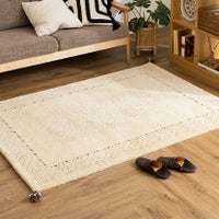 130×190cm ギャッベラグ DESERT 手織り 天然素材 コットン ウール ラグ ギャベ 長方形 カーペット 床暖房対応 ホットカーペット対応 絨毯 おしゃれ ナチュラル｜¥40,728の動画