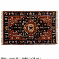 90×130cm トライバルラグ MADRAS 手織り 天然素材 コットン ウール ラグ 幾何学 トライバル 長方形 カーペット 床暖房対応 ホットカーペット対応 絨毯 おしゃれ｜¥22,546の動画