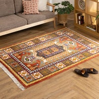 130×190cm トライバルラグ FLAG 手織り 天然素材 コットン ウール ラグ 幾何学 トライバル 長方形 カーペット 床暖房対応 ホットカーペット対応 絨毯 おしゃれ｜¥40,728の動画