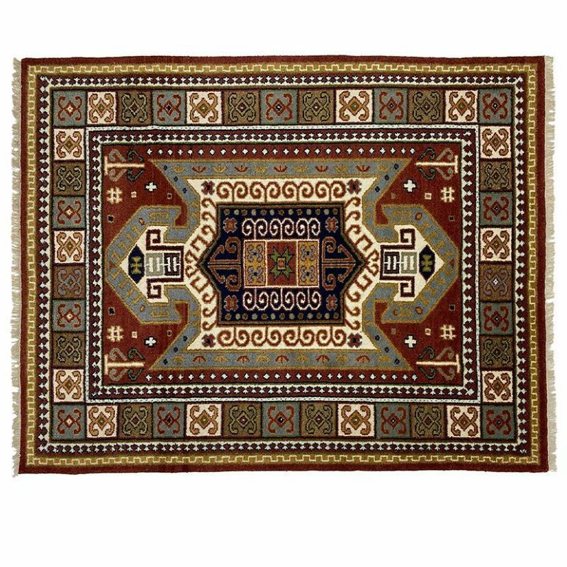 190×240cm トライバルラグ FLAG 手織り 天然素材 コットン ウール ラグ 190×240cm トライバルラグ FLAG 手織り 天然素材 コットン ウール ラグ
