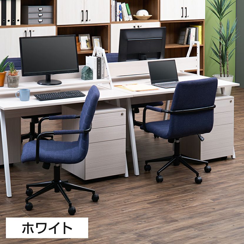 幅42cm 木目調 デスクワゴン 3段 ALシリーズ シリンダー錠 ワゴン 鍵