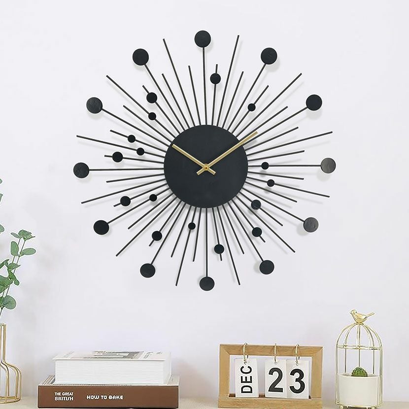 幅40cm 壁掛け時計 アナログ メテオシャワー インテリア ウォール