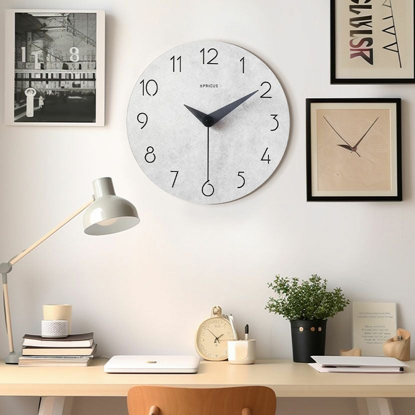 幅30cm 壁掛け時計 アナログ ロックストーン コンクリート調