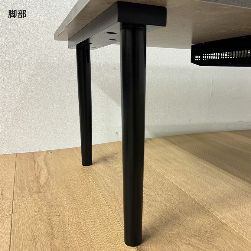 幅105cm 家具調 こたつテーブル 長方形 石英管ヒーター コンクリート調