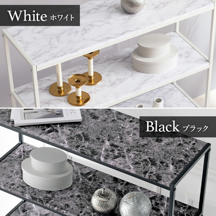 幅90cm【新品】大理石調 オープンシェルフ 4段 スリムラック モダン 収納棚 幅90cm オープンラック 4段 大理石調 収納 棚 オープン シェルフ
