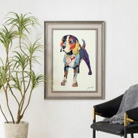 幅66cm クリスタルアート インテリア雑貨 ビーグル 犬 動物 アートパネル 壁掛けアート フレーム付き 壁飾り おしゃれ 可愛い キラキラ リビング 玄関 完成品｜¥24,982の動画