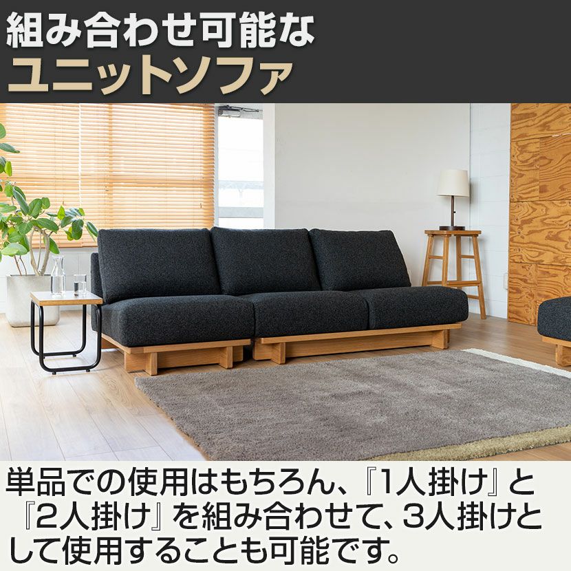 SIEVE (シーヴ) 幅67cm 1人掛け ソファ クロッシング ローソファ 脚