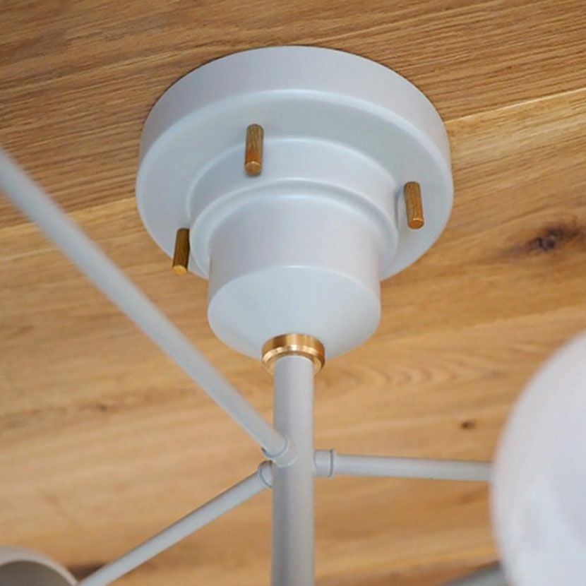LED電球付き】6灯 シーリングライト ポウタラ ガラス 照明 インテリア