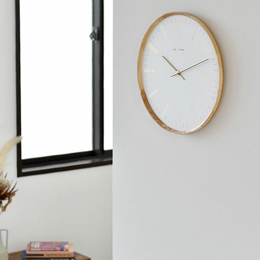 幅35cm アナログ 掛け時計 JAPANDI スイープ 静音 壁時計 インテリア