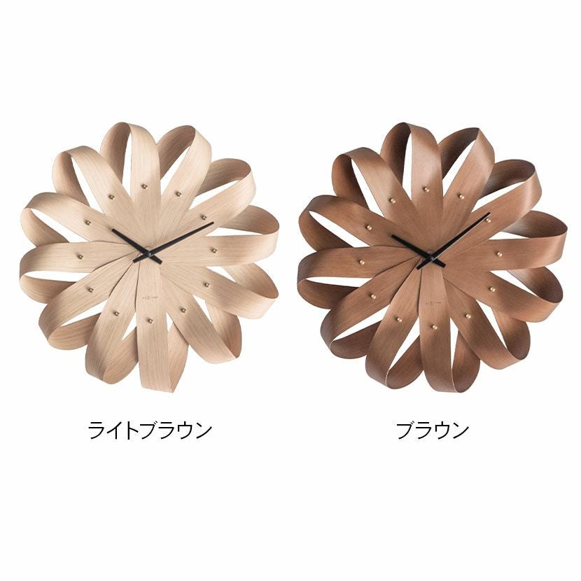 幅51cm アナログ 掛け時計 kazaguruma カザグルマ スイープ 静音 壁