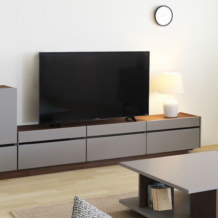 設置無料】幅210cm テレビボード ヌーボ テレビ台 木製 ローボード