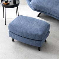 幅65cm スツール アレッサ ファブリック オットマン 布張り フットスツール おしゃれ リビング 足置き 北欧 モダン ネイビー グレー アイボリー ルンバブル｜¥18,091の動画
