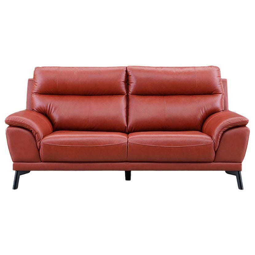 設置無料】幅200 3人掛け ソファ スタッド 本革 ハイバック ソファー