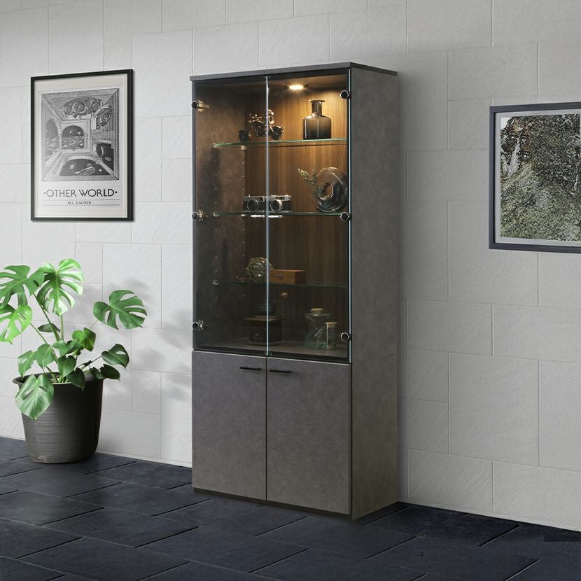 設置無料】幅77.5cm コレクションケース ハイタイプ 日本製 おしゃれ