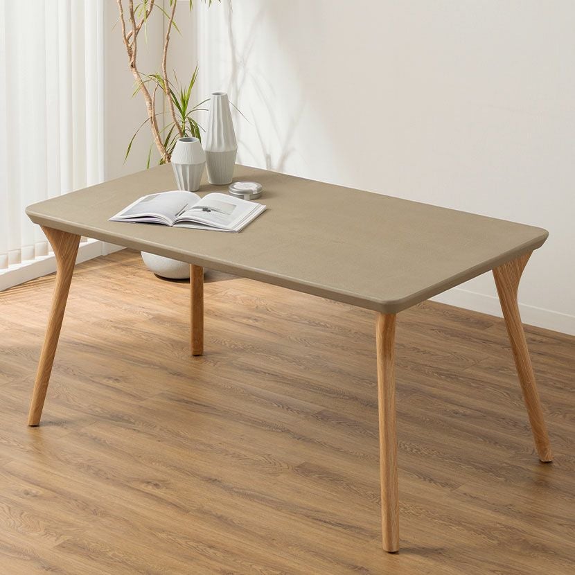 設置無料】幅150cm ダイニングテーブル モルタル風 LENAS コンクリート