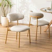 【2脚セット】ダイニングチェア ファブリック LENAS 布張り 肘なし 北欧モダン 椅子 ナチュラル リビング椅子 食卓椅子 おしゃれ 韓国インテリア風 グレー グリーン 緑｜¥27,182の動画