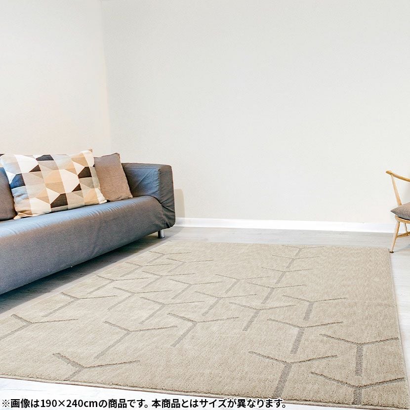 190×190cm ラグ スコープ リビング カーペット 消臭 抗菌 マット