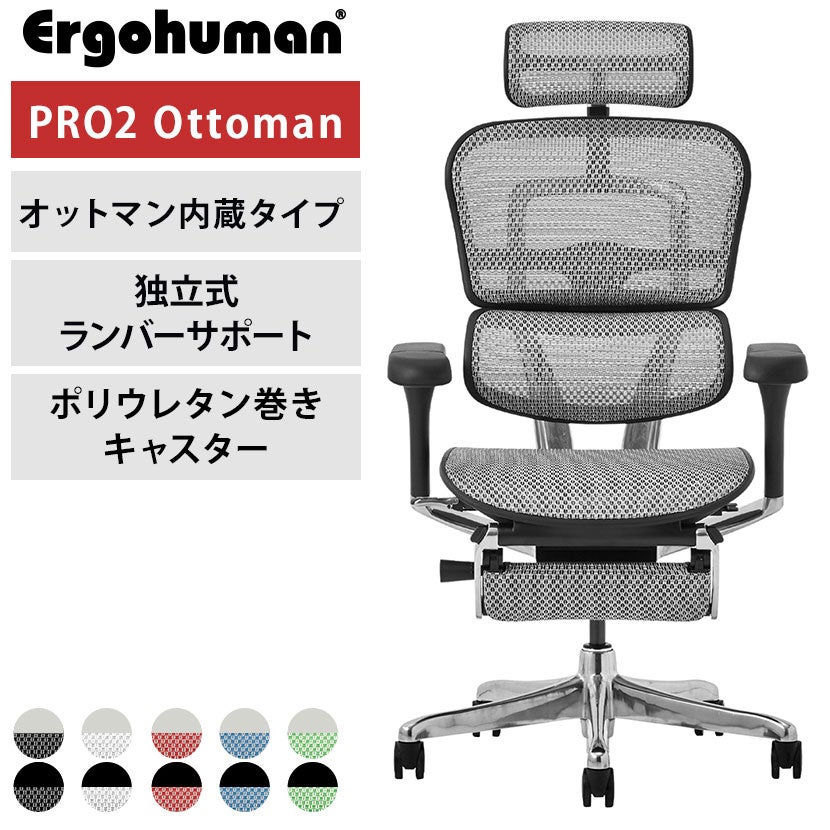 オフィスチェア エルゴヒューマン プロ2 Ergohuman PRO2 新基盤