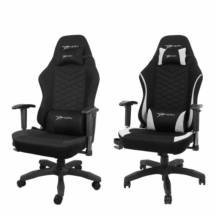 ゲーミングチェア E-WIN ファブリック 布 通気性 リクライニング