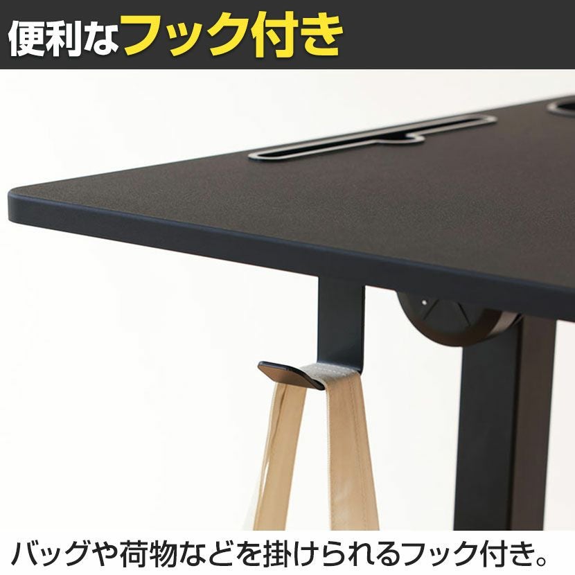 幅69cm 昇降ミニデスク 奥行48cm 傾斜台 手動レバー式 キャスター付き 幅69cm 昇降ミニデスク 奥行48cm 傾斜台 手動レバー式 キャスター付き