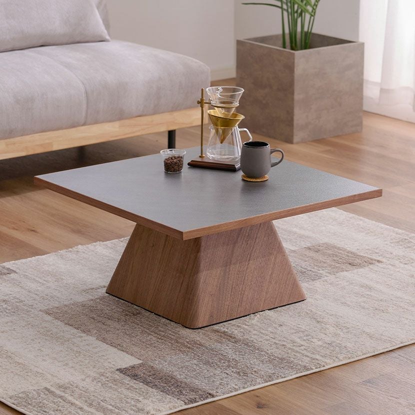 幅75cm 正方形 センターテーブル ラグナー メラミン 天然木 木製