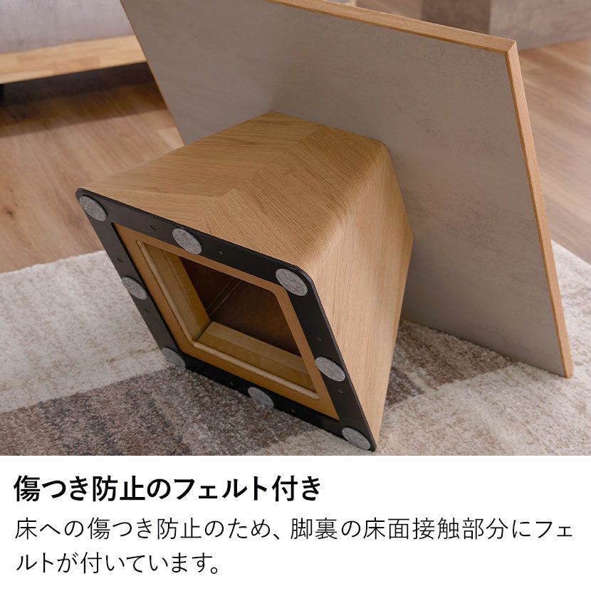 幅75cm 正方形 センターテーブル ラグナー メラミン 天然木 木製