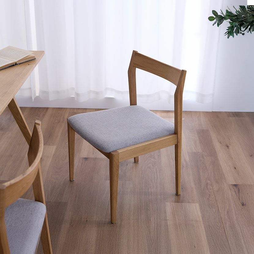 ダイニングチェア 木製 板座 座ぐり ラバーウッド材 黒 椅子 食卓椅子