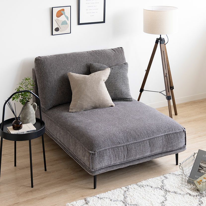 幅100cm 1.5人掛け ソファ シェーズロング