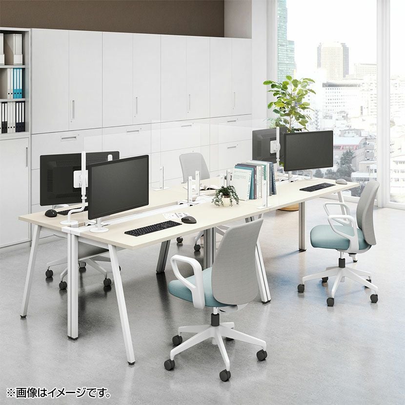 設置無料】幅120cm リーン デスク 奥行60cm センター引き出し付き 本体