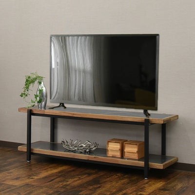 幅120cm テレビボード オープンタイプ 収納 メラミン天板 スチール脚 
