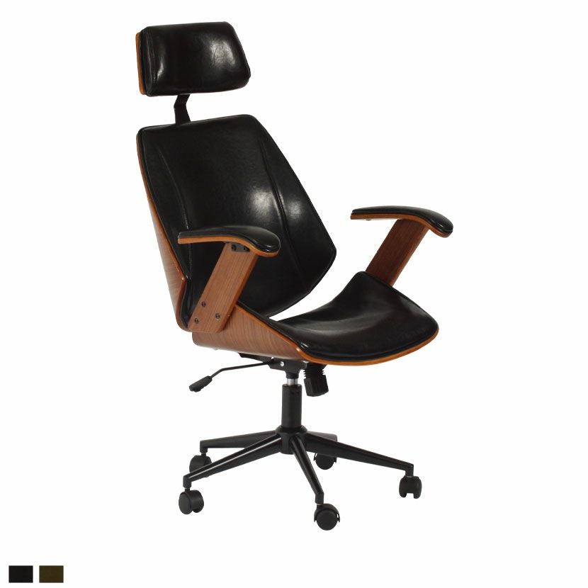 ワークチェア 木製 昇降式 チェアー 肘付き 椅子 キャスター付き