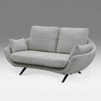 【設置無料】幅176cm 2人掛け ソファ ARESSA カバーリング ソファー 布張り クッション おしゃれ リビングソファ モダン ネイビー グレー アイボリー ルンバブル｜¥99,091の動画