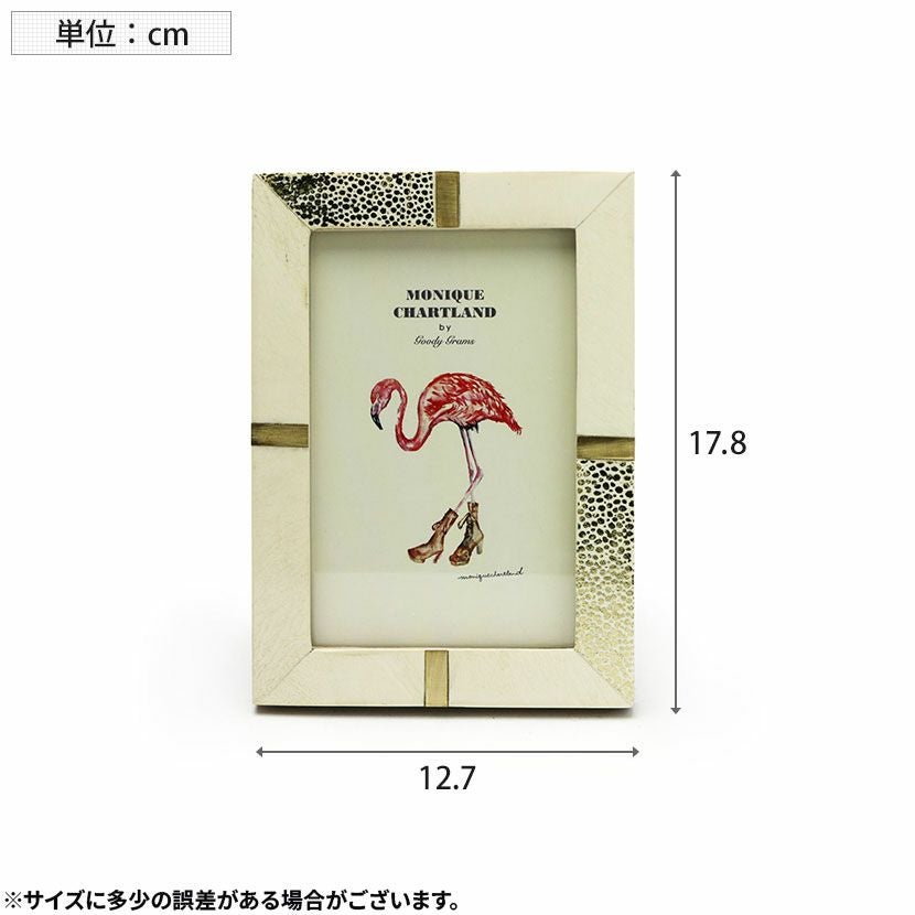 幅12.7cm フォトフレーム ダリカ レジン フォトスタンド 金箔 写真